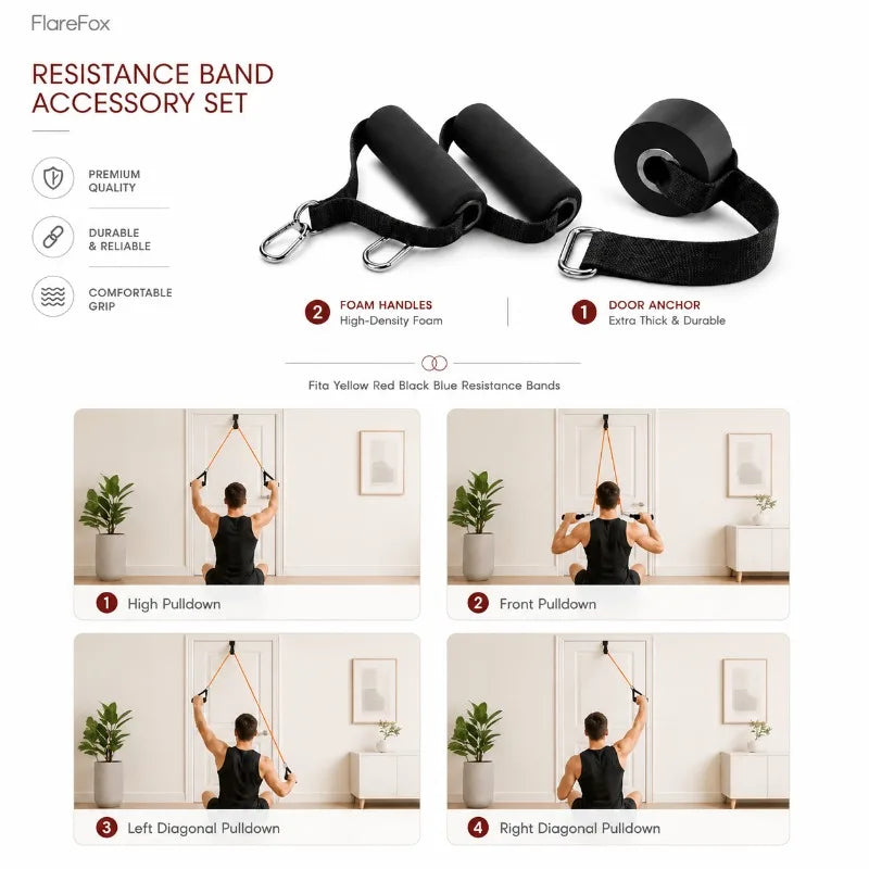 FlareFox Multiple Resistance Bands Set Pull-up