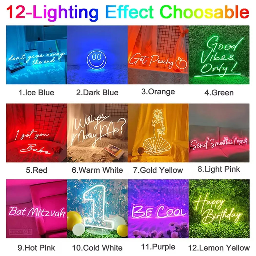 Custom LED Neon Sign Personalized Name