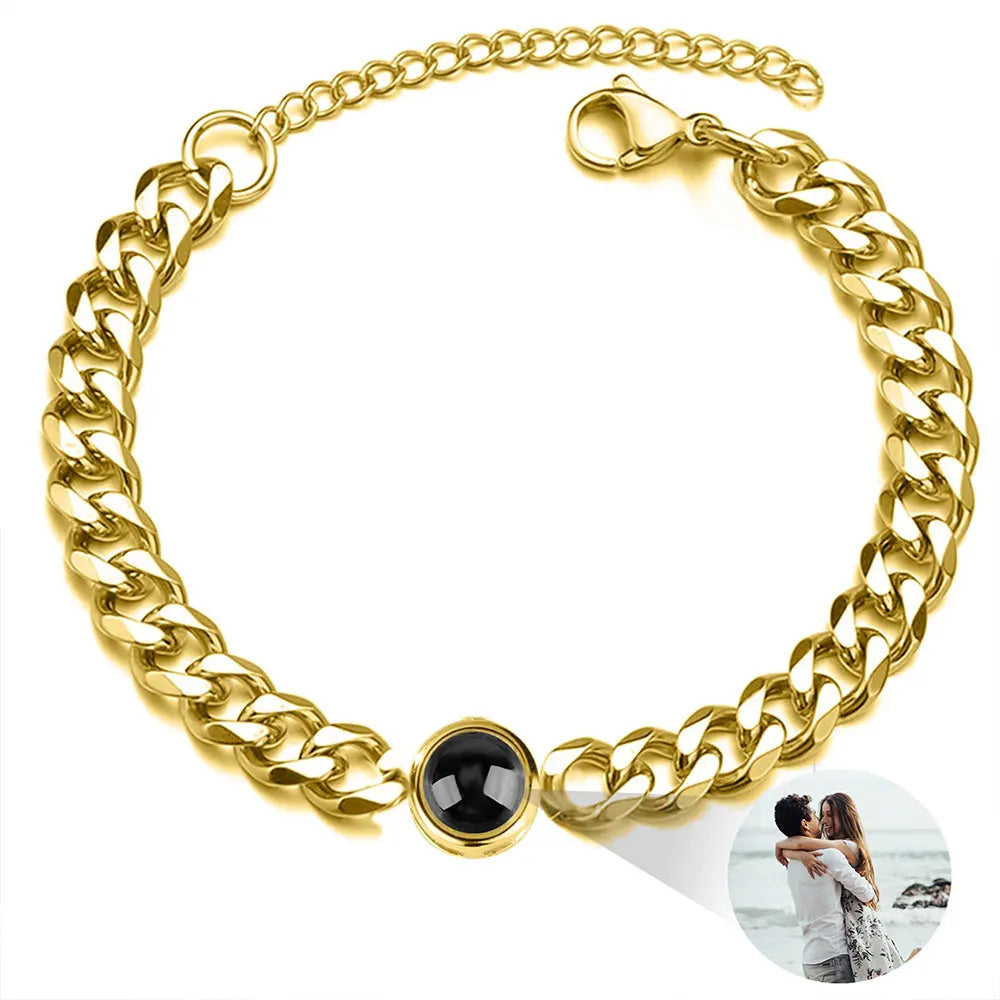 Bracelet with Photo Inside Personalized Photo Bracelet