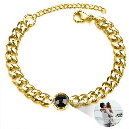 Bracelet with Photo Inside Personalized Photo Bracelet