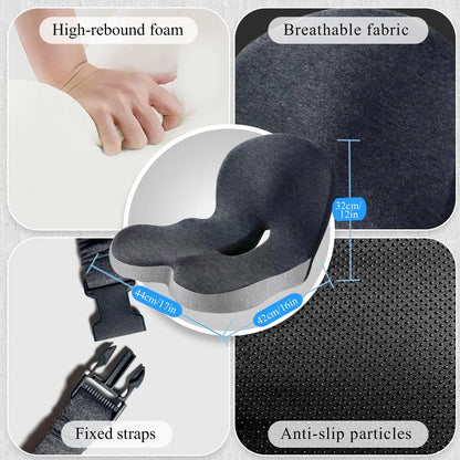 Contoured Ergonomic Lumbar Back Support Seat