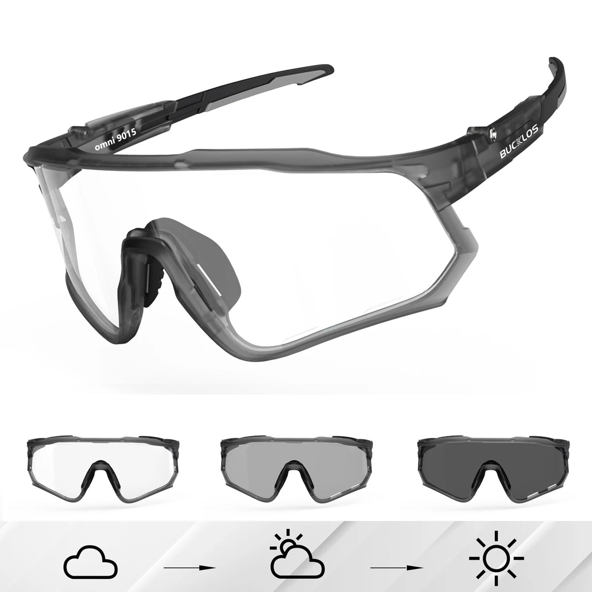 BUCKLOS Polarized Cycling Glasses UV400 Road