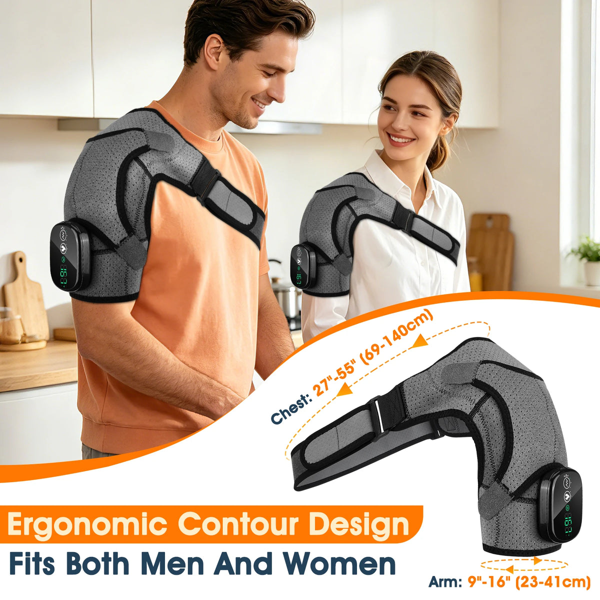 Cordless Electric Heated Shoulder Protector Vibration