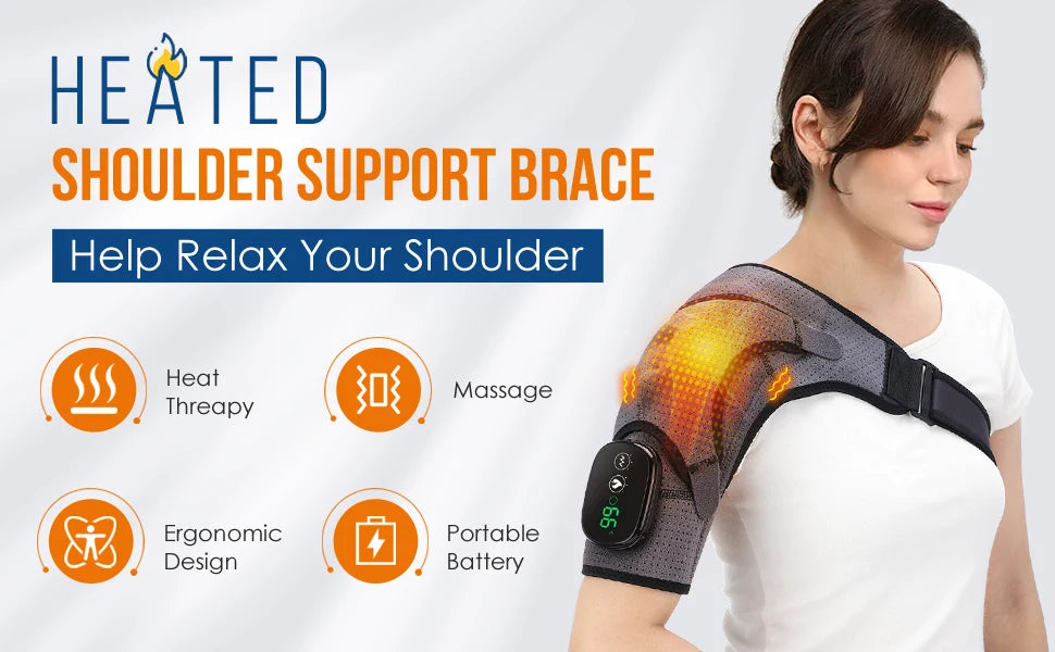 Cordless Electric Heated Shoulder Protector Vibration