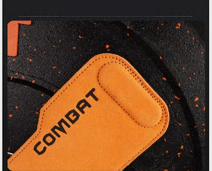 3-layers Cowhide Gym Gloves Grips Anti-Skid Weight
