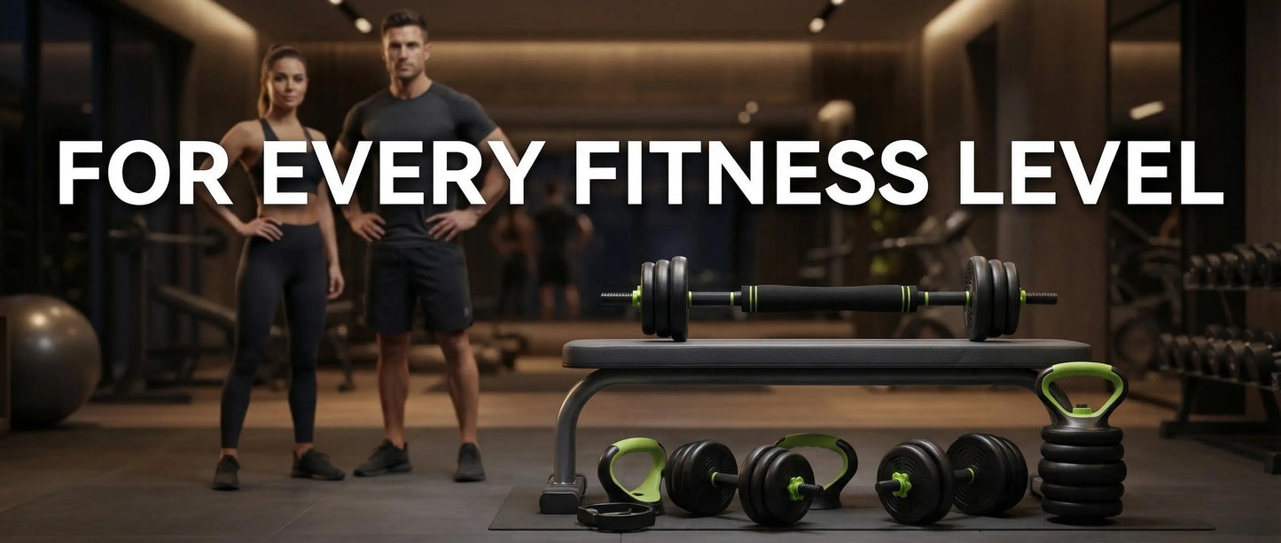 Adjustable Weight Set 44 Lbs, 4-in-1 Dumbbell Set