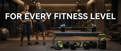 Adjustable Weight Set 44 Lbs, 4-in-1 Dumbbell Set