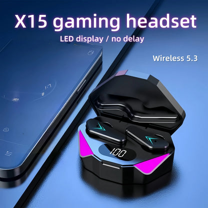 X15 TWS Wireless Bluetooth Headset LED