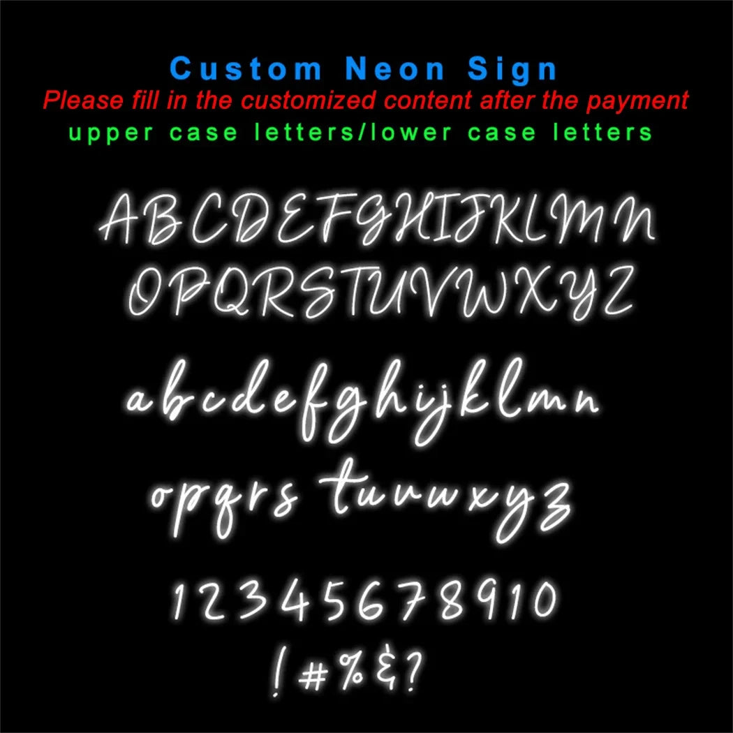 Custom LED Neon Sign Personalized Name