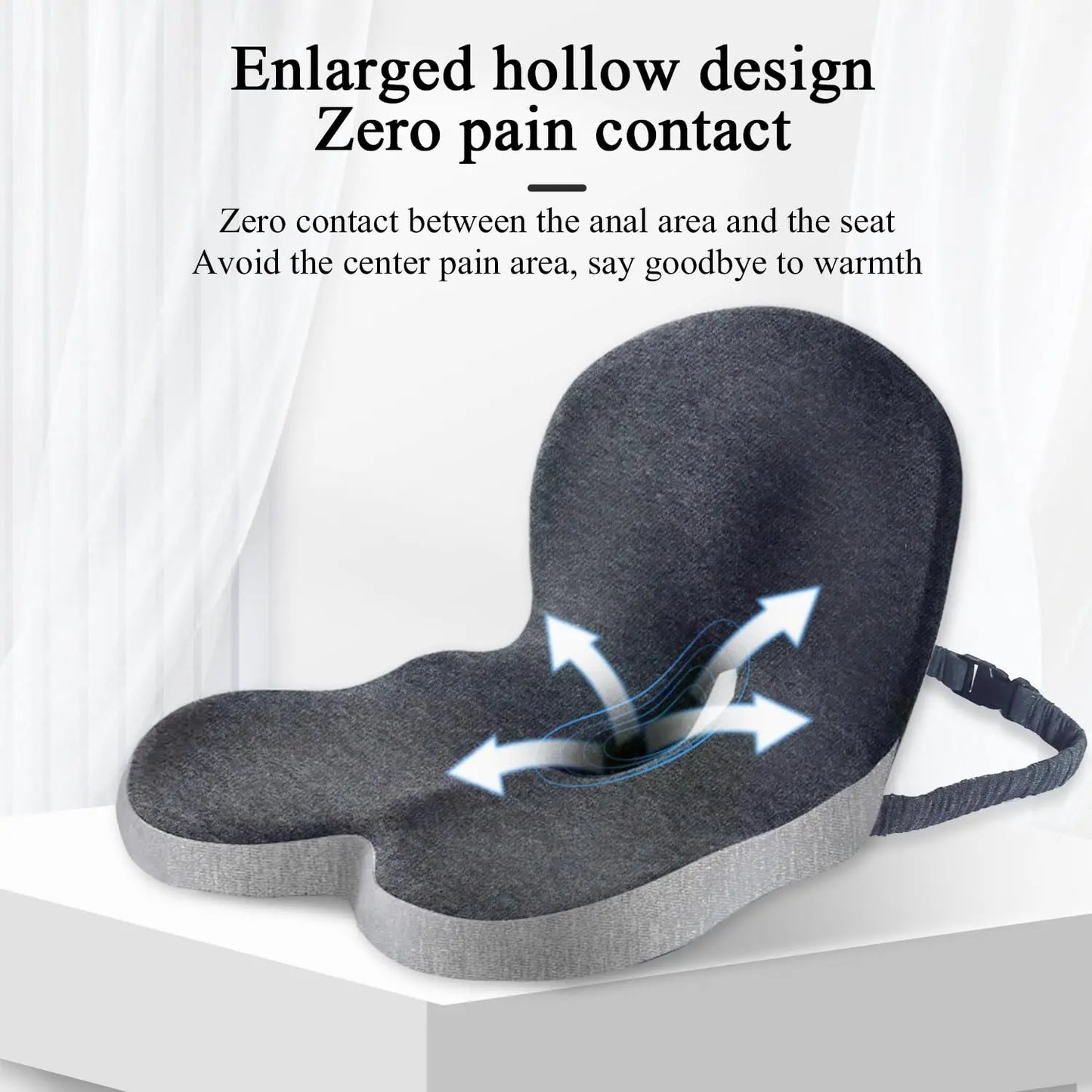 Contoured Ergonomic Lumbar Back Support Seat
