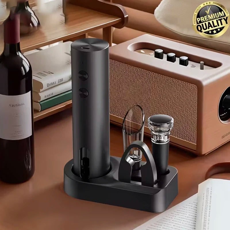 Rechargeable Electric Wine Opener with Foil Cutter