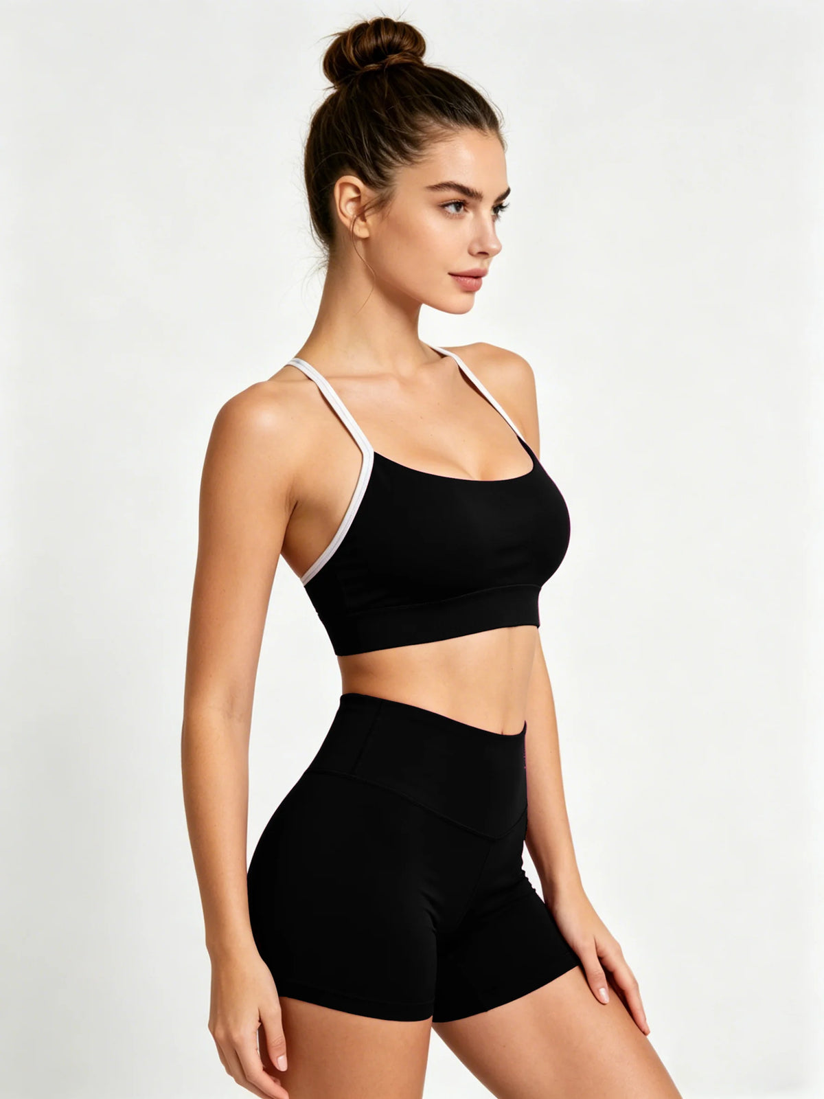 Women's 2Pcs Yoga Set Trim Sports Bra