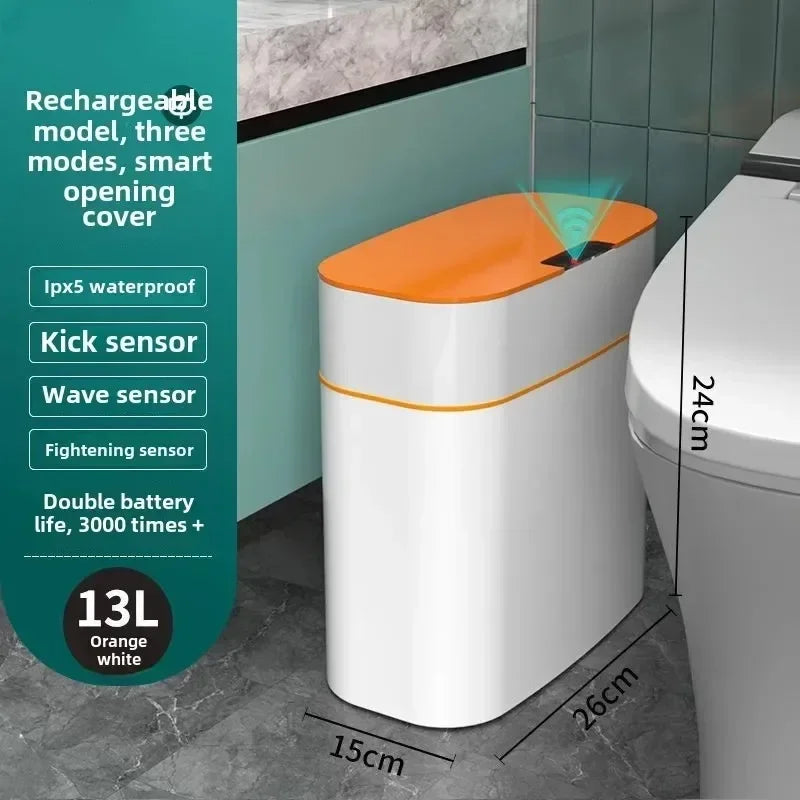 Intelligent sensor trash can - Home opening lid type