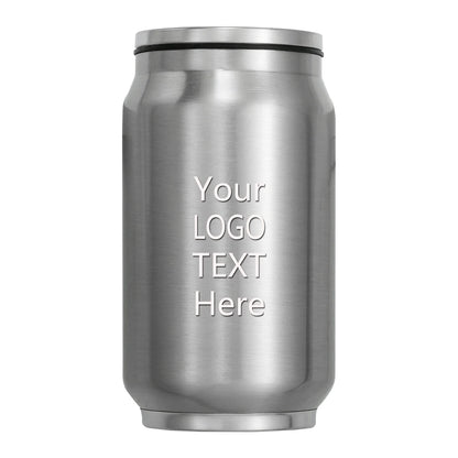 Custom LOGO Name Coffee Thermos Cup Water Bottle