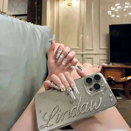 Customization Rhinestone name for iPhone