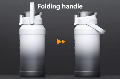 Thermos Water Bottle With Straw Handle Cup 316