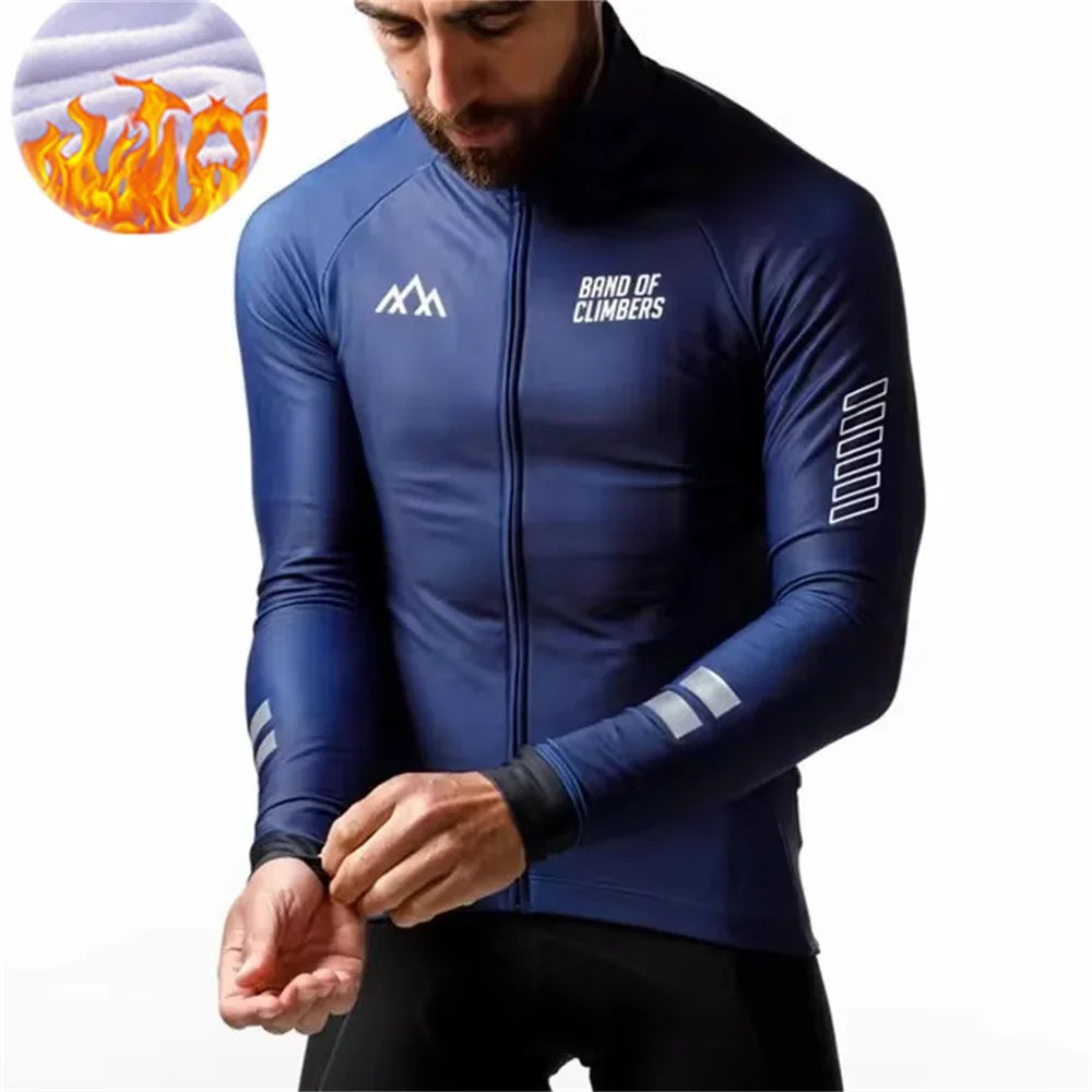 Winter Jacket Thermal Fleece Cycling Jacket