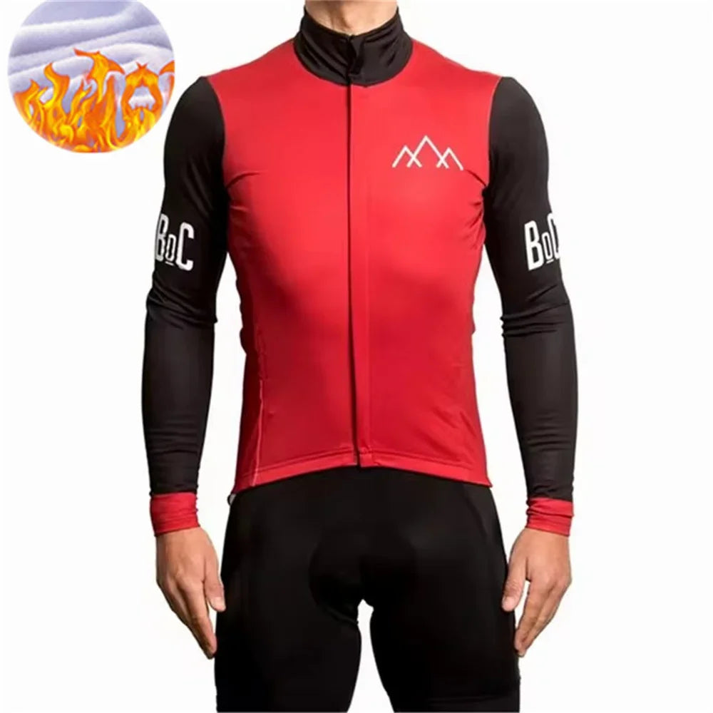  Winter Jacket Thermal Fleece Cycling Jacket