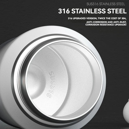 Thermos Water Bottle With Straw Handle Cup 316