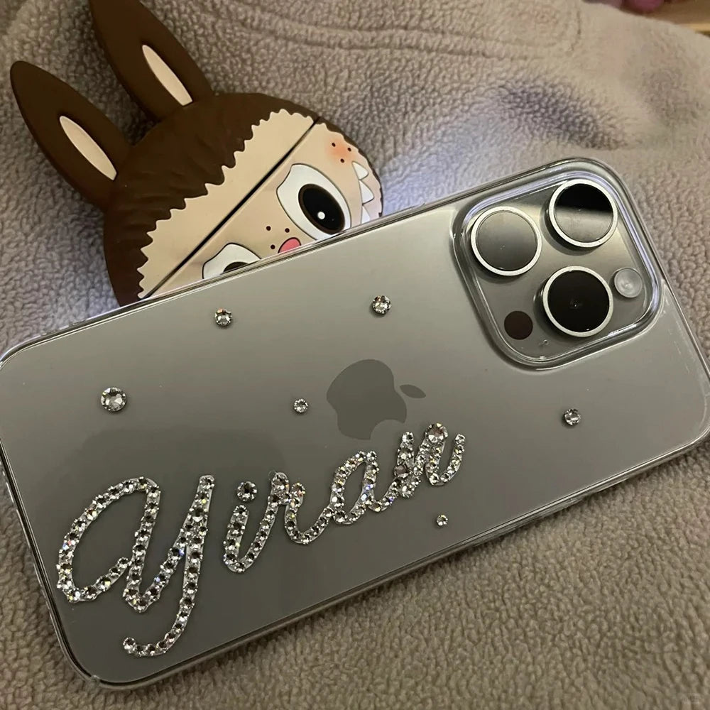 Customization Rhinestone name for iPhone