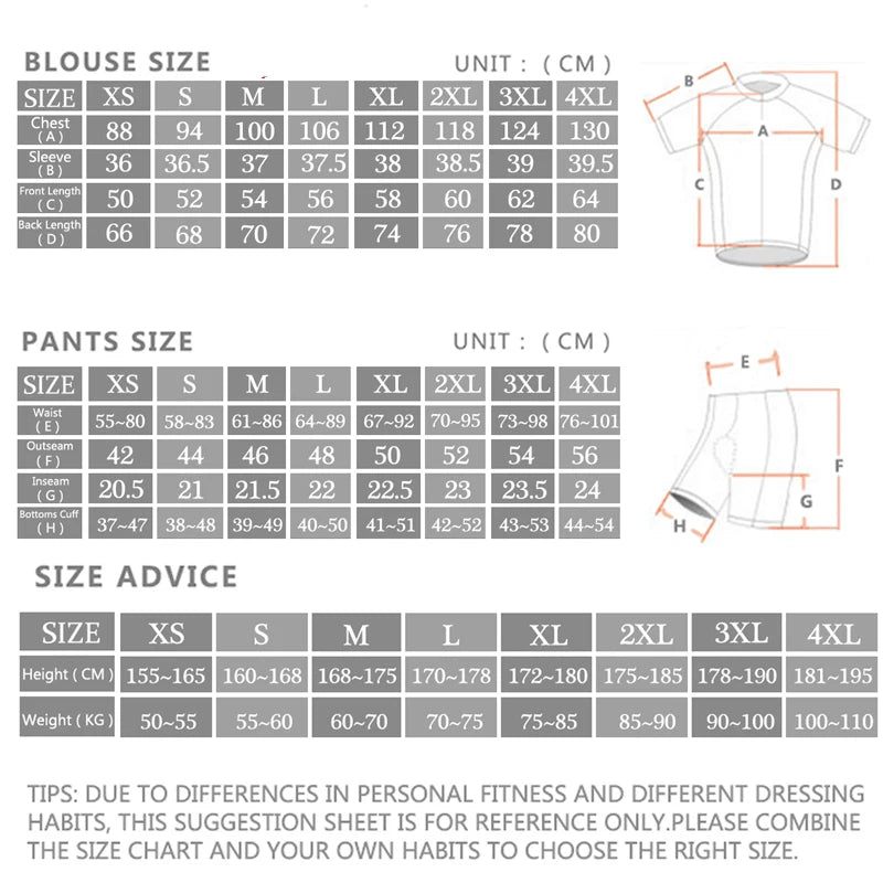 Cycling Jerseys Man Mtb Summer Clothing