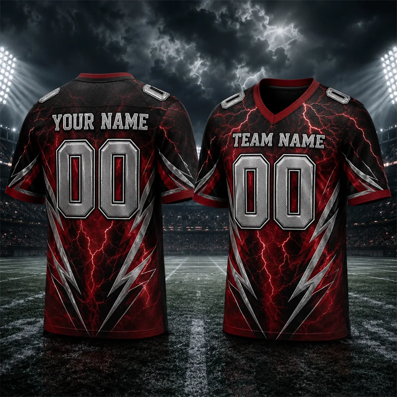 Custom Name Team Name Number V Neck