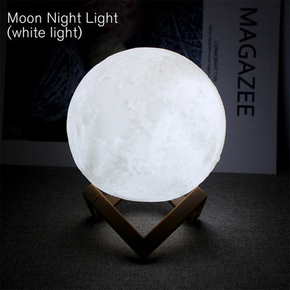 Moon Lamp LED Night Light Battery Powered