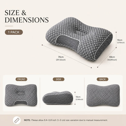 Soybean Fiber Ergonomic Cervical Pillow for Neck