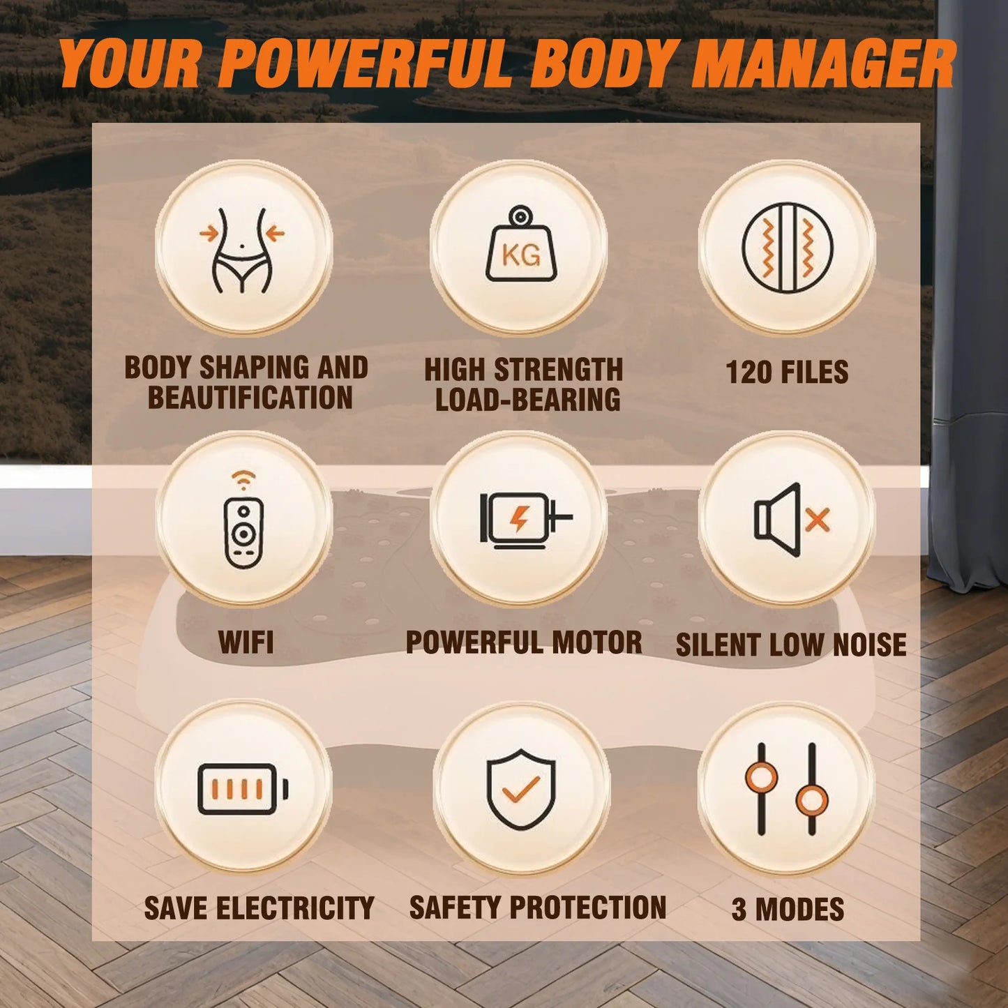 Full-Body Vibration Platform Exercise Machine Training