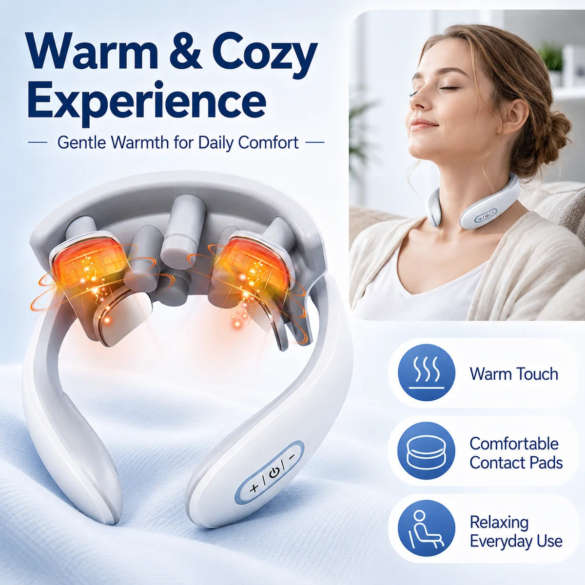Smart Neck Massager for Adults, 5 Massage Modes