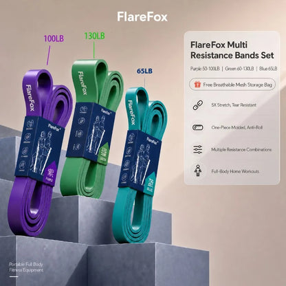 FlareFox Multiple Resistance Bands Set Pull-up