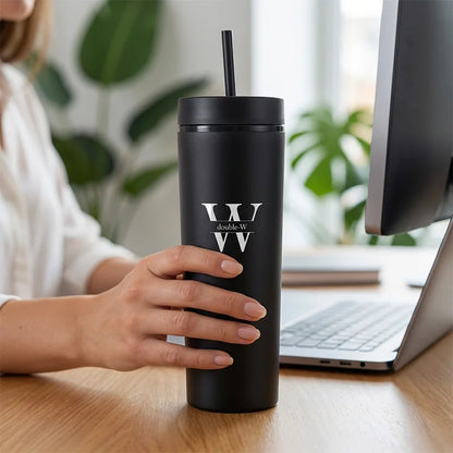 Personalized Slim Skinny Tumblers 16oz Matte Acrylic