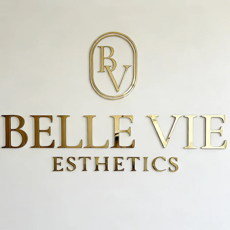 Custom Logo Wall Sign 3D Laser Cut Beauty Salon