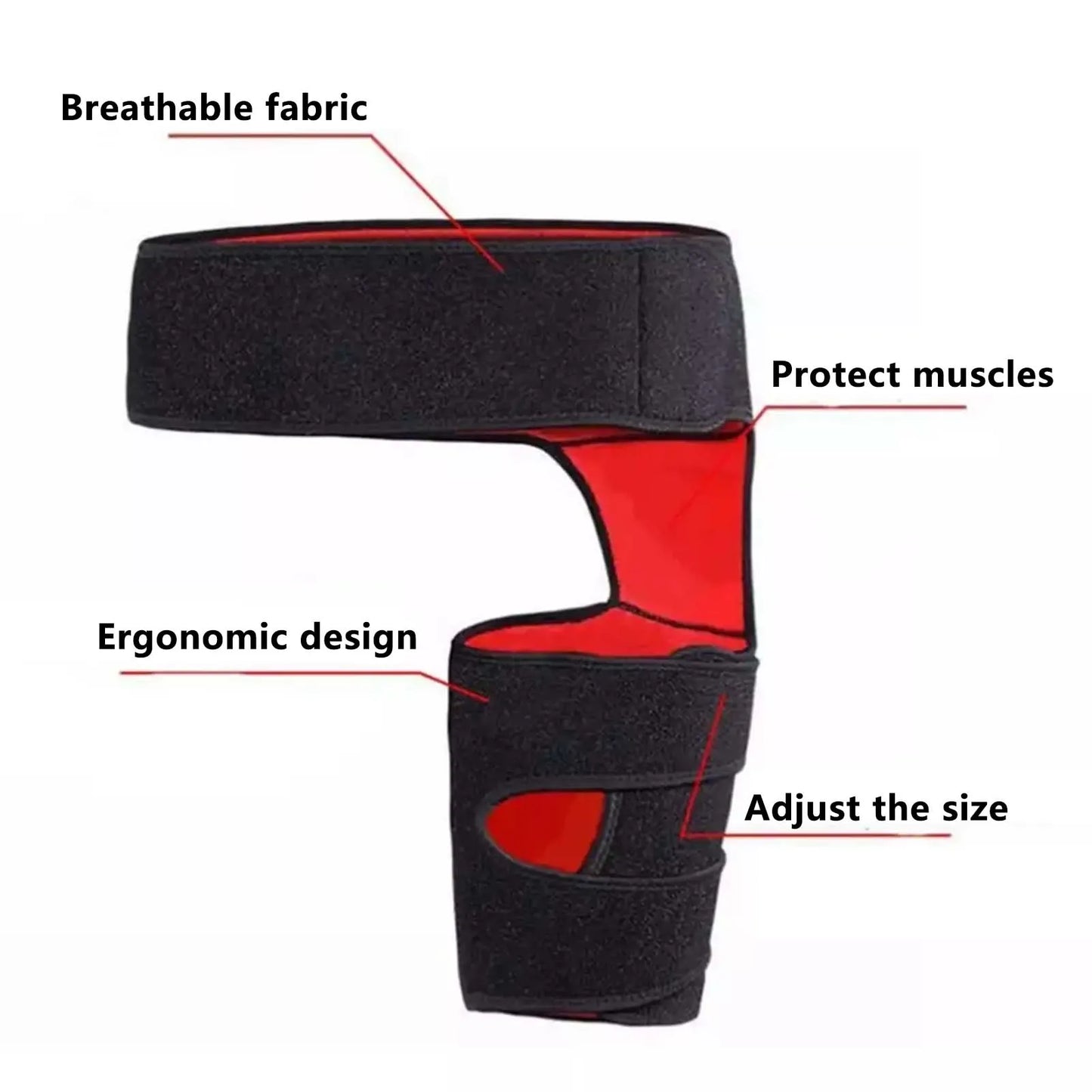 Waist And Leg Support Straps Adjustable Groin Compression