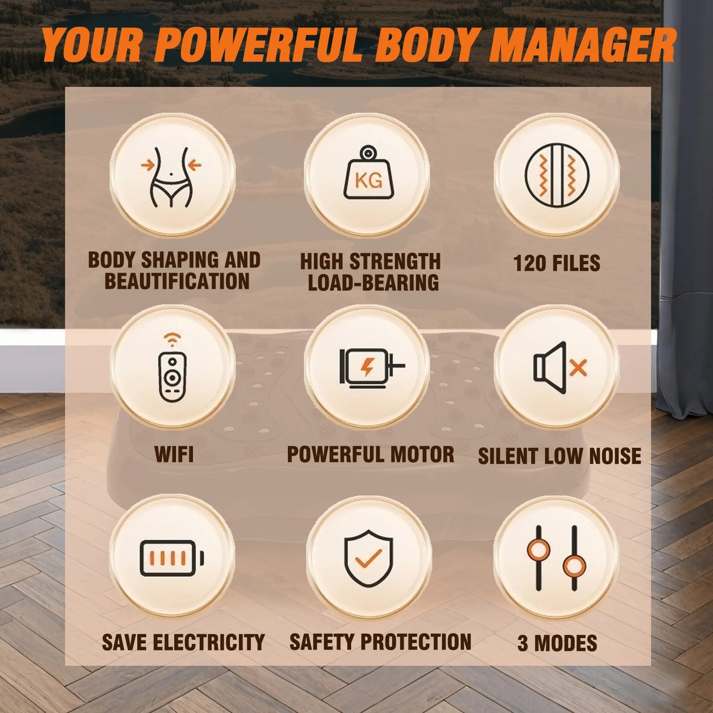 Full-Body Vibration Platform Exercise Machine Training