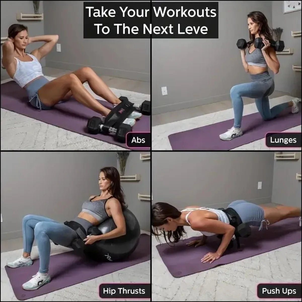 Adjustable Weighted Waist Belt, for Home Workouts