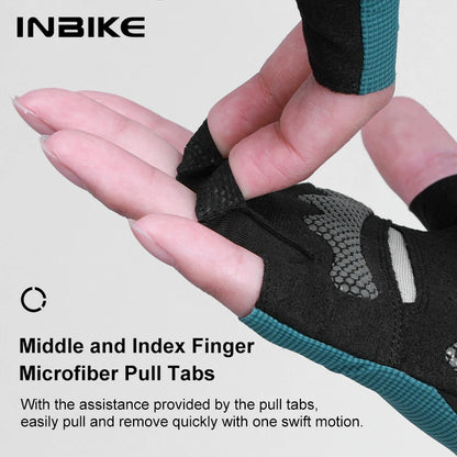 INBIKE Half Finger MTB Cycling Gloves Summer