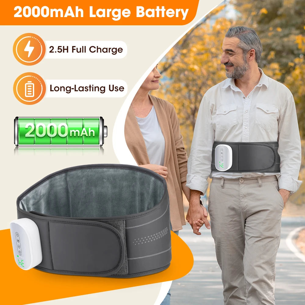 Cordless Heating Waist Belt with 3 Airbag Decompression