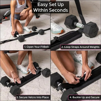 Adjustable Weighted Waist Belt, for Home Workouts