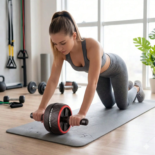Ab Roller For Core & Chest Training - Home Fitness