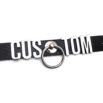 Sexy Punk Large Ring Pendant Customized Letters