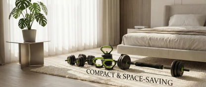 Adjustable Weight Set 44 Lbs, 4-in-1 Dumbbell Set