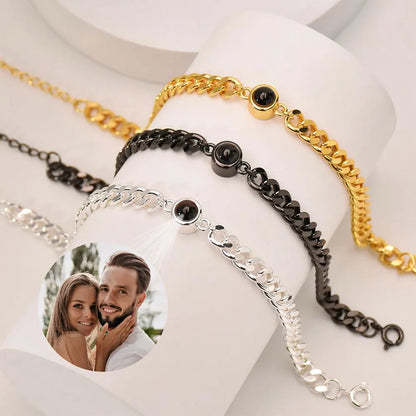 Bracelet with Photo Inside Personalized Photo Bracelet