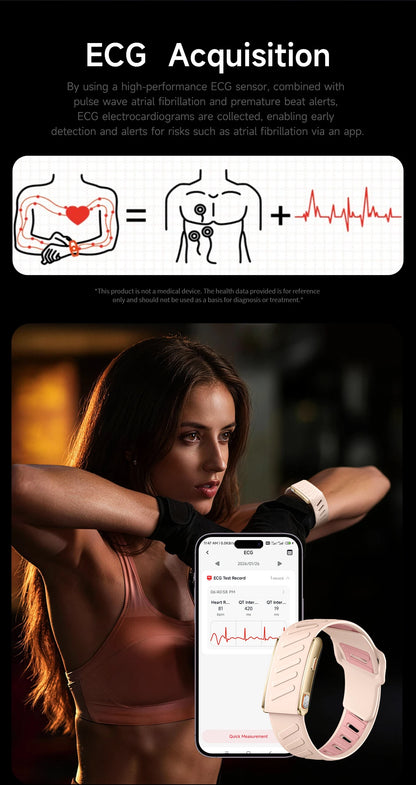 New Fitness Tracker ECG Heart Rate Smart Bracelet