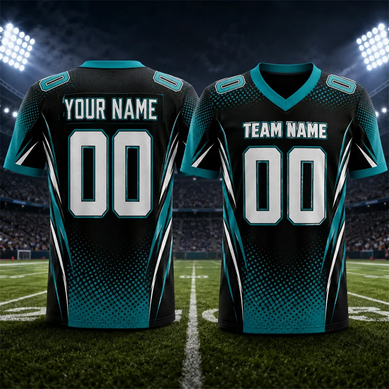 Custom Name Team Name Number V Neck