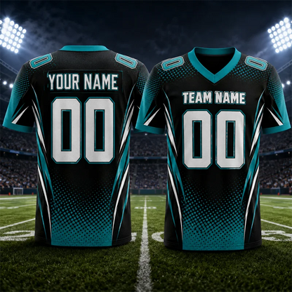 Custom Name Team Name Number V Neck
