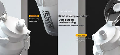 Thermos Water Bottle With Straw Handle Cup 316