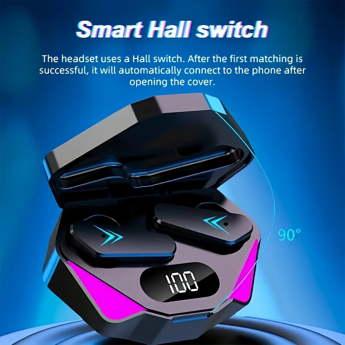 X15 TWS Wireless Bluetooth Headset LED