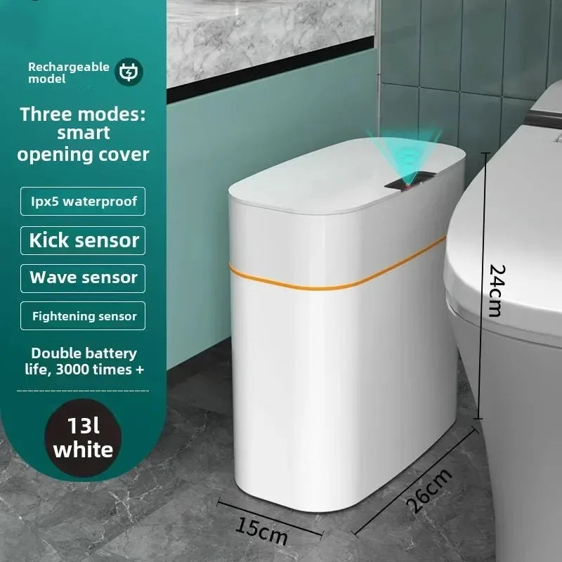 Intelligent sensor trash can - Home opening lid type