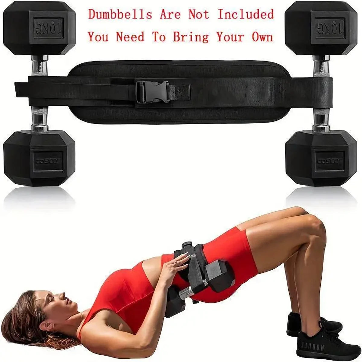 Adjustable Weighted Waist Belt, for Home Workouts